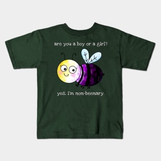 Yes non-beenary bzz Kids T-Shirt